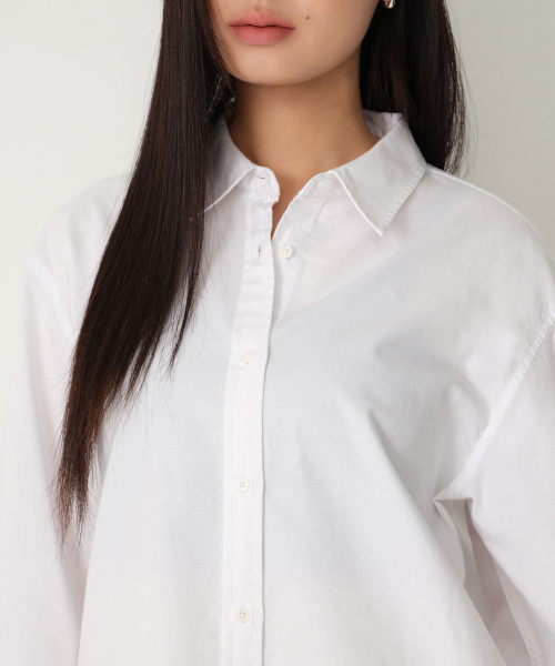 MUSINSA STANDARD WOMAN（ムシンサスタンダードウーマン）の「ウィメンズリラックスドオックスフォードシャツ[ホワイト]（シャツ/ブラウス・レディース・その他・SMALL/MEDIUM/LARGE/X-SMALL）」の2枚目の写真