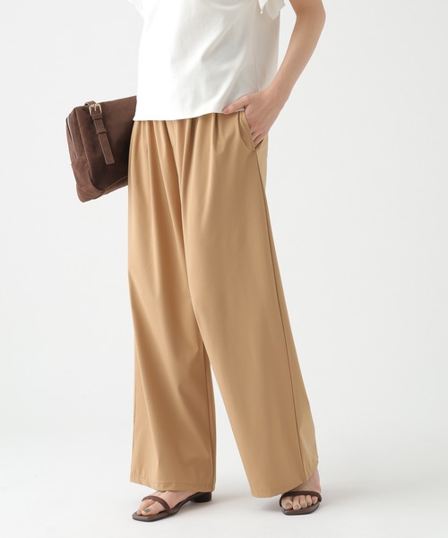 Elura(エルーラ)の「ハイテンションワイドパンツ/650195(その他パンツ・レディース・カーキ/ブラック/ベージュ・MEDIUM/FREE(S)/SMALL)」の3枚目の写真