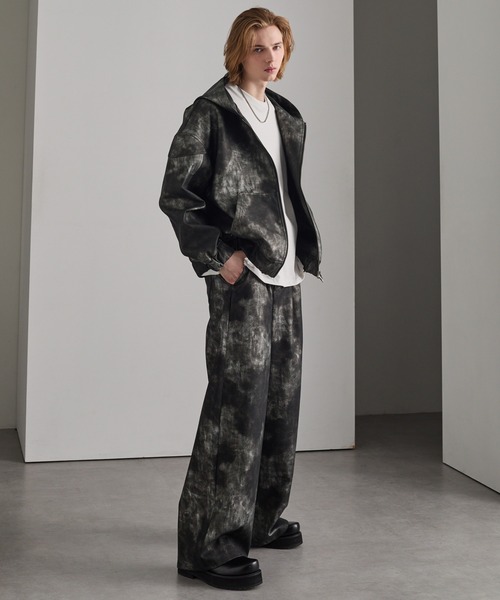 cussil(クシル)の「【cussil/クシル】ヴィンテージライク合皮フードブルゾン(ブルゾン・メンズ・ブラック/ブラウン・S/M/L)」の20枚目の写真