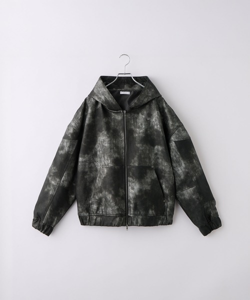 cussil(クシル)の「【cussil/クシル】ヴィンテージライク合皮フードブルゾン(ブルゾン・メンズ・ブラック/ブラウン・S/M/L)」の22枚目の写真