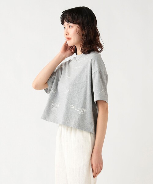 BEAMS HEART(ビームスハート)の「ランダムロゴ Tシャツ(Tシャツ/カットソー・レディース・チャコールグレー/オフホワイト/グレー・FREE)」の7枚目の写真
