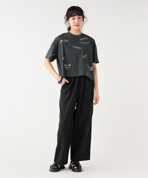 BEAMS HEART(ビームスハート)の「ランダムロゴ Tシャツ(Tシャツ/カットソー・レディース・チャコールグレー/オフホワイト/グレー・FREE)」の9枚目の写真