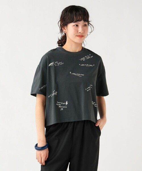 BEAMS HEART(ビームスハート)の「ランダムロゴ Tシャツ(Tシャツ/カットソー・レディース・チャコールグレー/オフホワイト/グレー・FREE)」の11枚目の写真