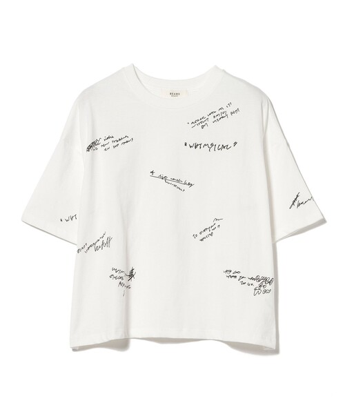 BEAMS HEART(ビームスハート)の「ランダムロゴ Tシャツ(Tシャツ/カットソー・レディース・チャコールグレー/オフホワイト/グレー・FREE)」の12枚目の写真