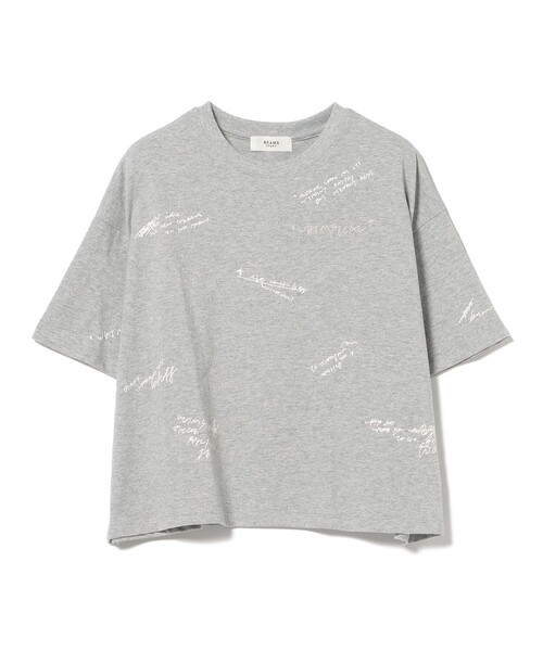 BEAMS HEART(ビームスハート)の「ランダムロゴ Tシャツ(Tシャツ/カットソー・レディース・チャコールグレー/オフホワイト/グレー・FREE)」の16枚目の写真