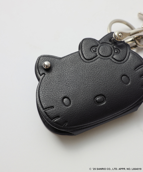 追加》HELLO KITTY S&S HASHIBAMI FACE レザーチャーム（キーケース