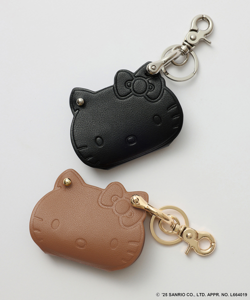 Spick & Span(スピックアンドスパン)の「《追加》HELLO KITTY S&S HASHIBAMI FACE レザーチャーム(キーケース/キーアクセサリー・レディース・ブラック/キャメル・FREE)」の3枚目の写真