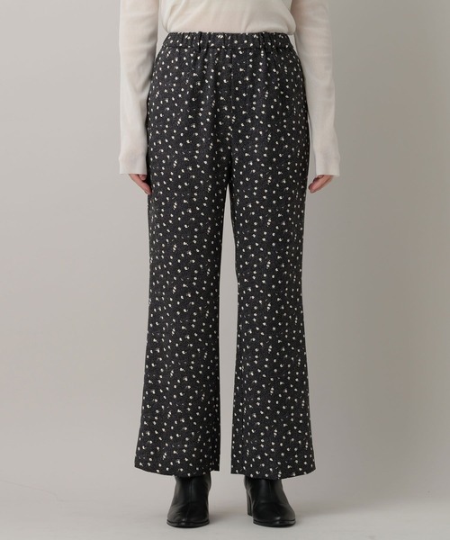 A part by（アパートバイ）の「コバナガラセミフレアパンツ（その他パンツ・レディース・ブラック/ベージュ・FREE）」の9枚目の写真