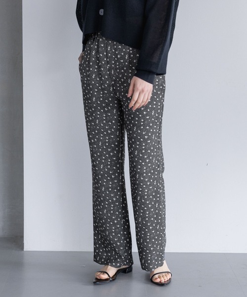 A part by（アパートバイ）の「コバナガラセミフレアパンツ（その他パンツ・レディース・ブラック/ベージュ・FREE）」の21枚目の写真