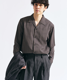 パターンプリント ロングスリーブシャツ