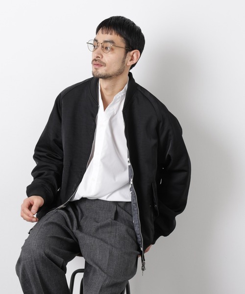 NANO universe(ナノユニバース)の「リバーシブル MA-1(MA-1・メンズ・ブラック/モカ・M/L)」の1枚目の写真