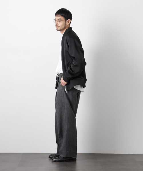 NANO universe(ナノユニバース)の「リバーシブル MA-1(MA-1・メンズ・ブラック/モカ・M/L)」の18枚目の写真