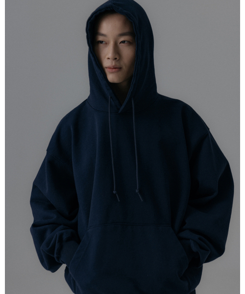 ANGLAN（アングラン）の「Heavyweight Classic Hoodie - Navy（パーカー・メンズ・その他・1/2）」の6枚目の写真