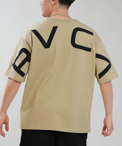 RVCA(ルーカ)の「RVCA/ルーカ メンズ 半袖 Tシャツ BACK SIDE ARCH SS BG041210(Tシャツ/カットソー・メンズ・ホワイト/スミクロ/カーキブラウン・M/S/L)」の3枚目の写真