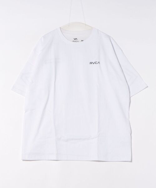 RVCA(ルーカ)の「RVCA/ルーカ メンズ 半袖 Tシャツ BACK SIDE ARCH SS BG041210(Tシャツ/カットソー・メンズ・ホワイト/スミクロ/カーキブラウン・M/S/L)」の9枚目の写真