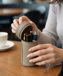 STYLE DELI（スタイルデリ）の「【DELI by】ラウンドシェイプ・リアルレザーリップホルダー（ポーチ）」