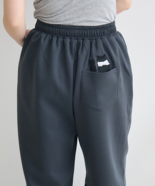 meeny miny（ミーニーマイニー）の「【meeny miny】CAT & BAKES 9456『ひげリボン』パンツ（スウェットパンツ・レディース・ベージュ/グレー/チャコールグレー・M-L/S-M）」の5枚目の写真