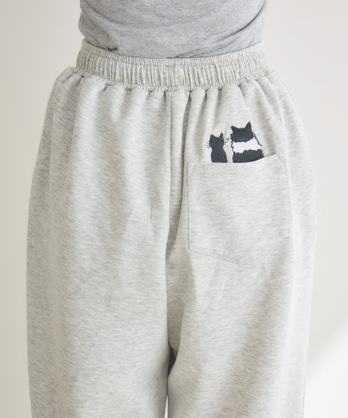 meeny miny（ミーニーマイニー）の「【meeny miny】CAT & BAKES 9456『ひげリボン』パンツ（スウェットパンツ・レディース・ベージュ/グレー/チャコールグレー・M-L/S-M）」の16枚目の写真