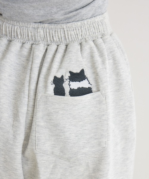 meeny miny（ミーニーマイニー）の「【meeny miny】CAT & BAKES 9456『ひげリボン』パンツ（スウェットパンツ・レディース・ベージュ/グレー/チャコールグレー・M-L/S-M）」の17枚目の写真