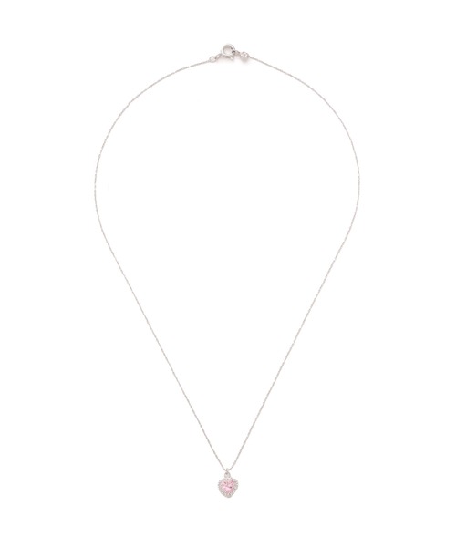 JILL by JILL STUART(ジルバイジルスチュアート)の「Cubic プチハートネックレス(ネックレス・レディース・ピンク/シルバー・FREE)」の7枚目の写真