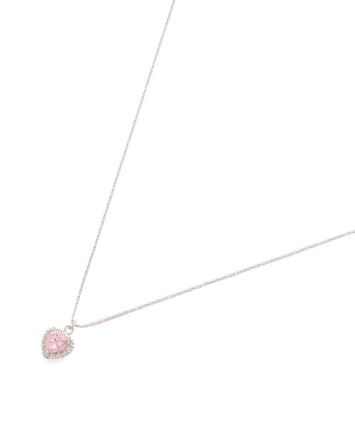 JILL by JILL STUART(ジルバイジルスチュアート)の「Cubic プチハートネックレス(ネックレス・レディース・ピンク/シルバー・FREE)」の8枚目の写真