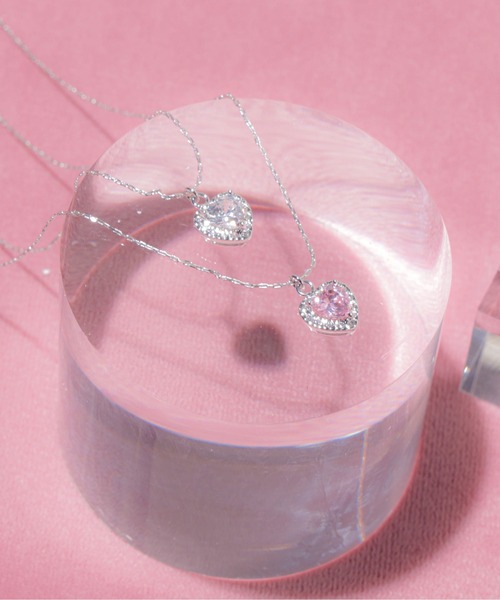 Cubic プチハートネックレス（ネックレス）｜JILL by JILL STUART