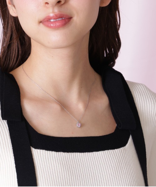 JILL by JILL STUART(ジルバイジルスチュアート)の「Cubic プチハートネックレス(ネックレス・レディース・ピンク/シルバー・FREE)」の15枚目の写真