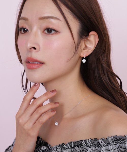 JILL by JILL STUART(ジルバイジルスチュアート)の「Cubic プチハートネックレス(ネックレス・レディース・ピンク/シルバー・FREE)」の14枚目の写真