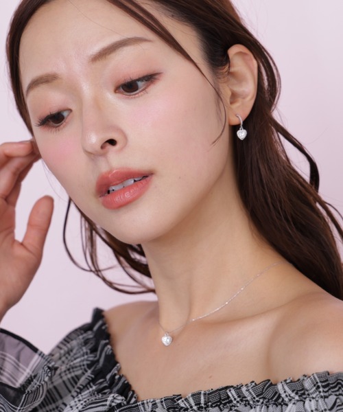 JILL by JILL STUART(ジルバイジルスチュアート)の「Cubic プチハートネックレス(ネックレス・レディース・ピンク/シルバー・FREE)」の12枚目の写真