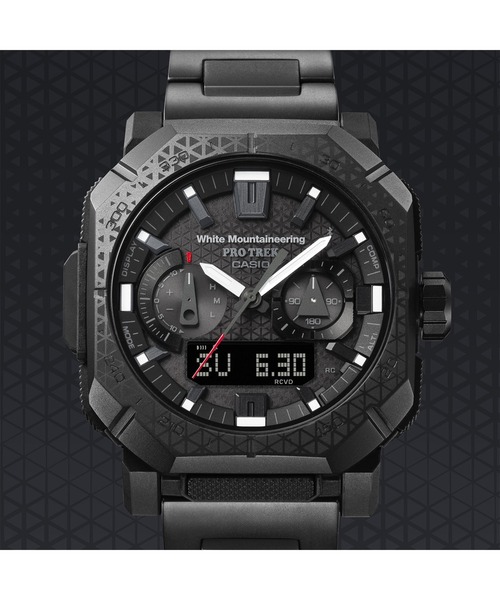PRO TREK（プロトレック）の「White Mountaineering(R)コラボレーションモデル / PRW-B1000WM-1JR（アナログ腕時計・メンズ・ブラック・FREE）」の6枚目の写真