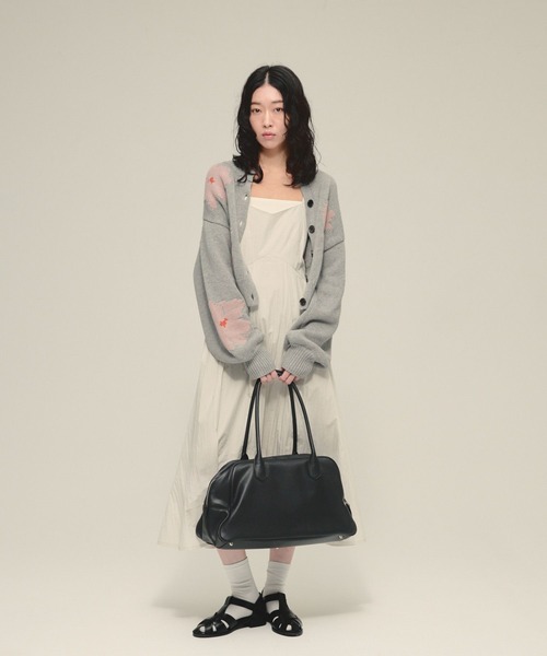 eL（エル）の「【eL】Sleek Line Cami One-piece/645558（ワンピース・レディース・オフホワイト/ブラック・FREE）」の4枚目の写真