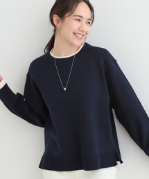 SHOO・LA・RUE（シューラルー）の「【洗濯機可/S-LL】配色が上品 スウェットライクニット（ニット/セーター）」