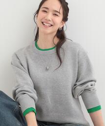 SHOO・LA・RUE（シューラルー）の「【洗濯機可/S-LL】配色が上品 スウェットライクニット（ニット/セーター）」