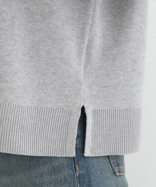 SHOO・LA・RUE(シューラルー)の「配色が上品 スウェットライクニット(ニット/セーター・レディース・アイボリー/グレー/ベビーピンク/ネイビー・01/04/03/02)」の11枚目の写真