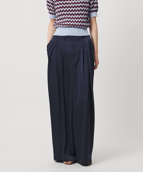 AEWEN MATOPH（イウエン マトフ）の「＜AEWEN MATOPH＞サテンインタックパンツ ‐ ウォッシャブル -（その他パンツ・レディース・ネイビー/ベージュ/ブラック・36/34/38）」の3枚目の写真