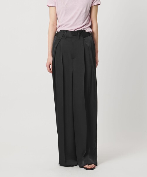 AEWEN MATOPH（イウエン マトフ）の「＜AEWEN MATOPH＞サテンインタックパンツ ‐ ウォッシャブル -（その他パンツ・レディース・ネイビー/ベージュ/ブラック・36/34/38）」の8枚目の写真