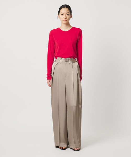 AEWEN MATOPH（イウエン マトフ）の「＜AEWEN MATOPH＞サテンインタックパンツ ‐ ウォッシャブル -（その他パンツ・レディース・ネイビー/ベージュ/ブラック・36/34/38）」の13枚目の写真