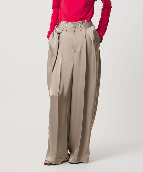 AEWEN MATOPH（イウエン マトフ）の「＜AEWEN MATOPH＞サテンインタックパンツ ‐ ウォッシャブル -（その他パンツ・レディース・ネイビー/ベージュ/ブラック・36/34/38）」の15枚目の写真