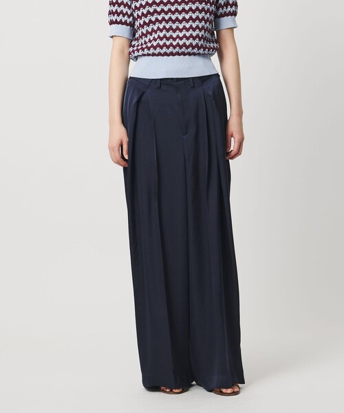 AEWEN MATOPH（イウエン マトフ）の「＜AEWEN MATOPH＞サテンインタックパンツ ‐ ウォッシャブル -（その他パンツ・レディース・ネイビー/ベージュ/ブラック・36/34/38）」の19枚目の写真