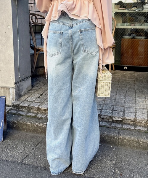 one way（ワンウェイ）の「レースダメージデニム（デニムパンツ・レディース・ブラック/ブルー・MEDIUM/LARGE）」の20枚目の写真