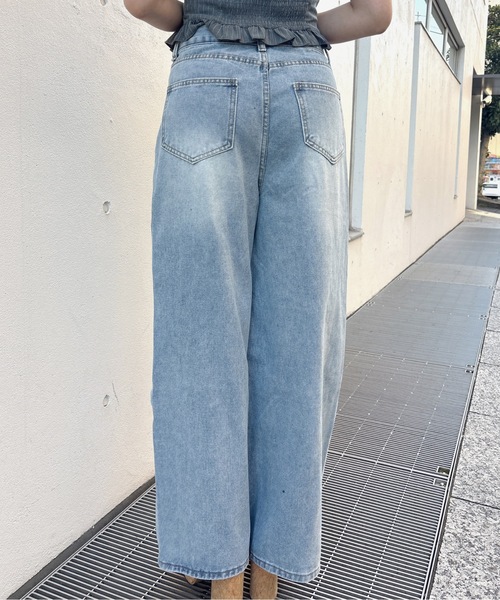 one way(ワンウェイ)の「レースダメージデニム(デニムパンツ・レディース・ブラック/ブルー・MEDIUM/LARGE)」の16枚目の写真