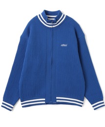 ジップアップ」に該当するニット/セーター（ブルー・ネイビー/青色系