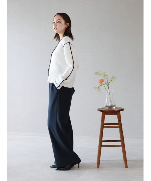 fifth(フィフス)の「配色ライン入りカーディガン(カーディガン/ボレロ・レディース・オフホワイト・M)」の18枚目の写真