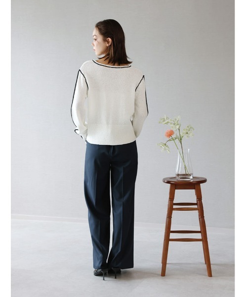 fifth(フィフス)の「配色ライン入りカーディガン(カーディガン/ボレロ・レディース・オフホワイト・M)」の19枚目の写真