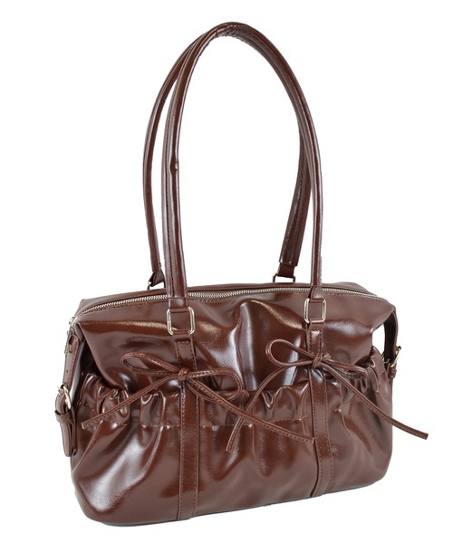 ALTROSE（アルトローズ）の「【500mlペットボトル対応】ボストンバッグ リボン アリー（ボストンバッグ・レディース・ワインレッド/ブラウン/アイボリー/ブラック・FREE）」の3枚目の写真