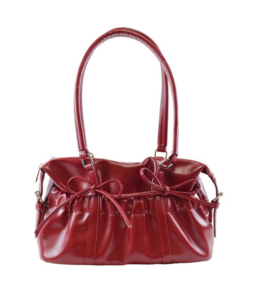 ALTROSE（アルトローズ）の「【500mlペットボトル対応】ボストンバッグ リボン アリー（ボストンバッグ・レディース・ワインレッド/ブラウン/アイボリー/ブラック・FREE）」の5枚目の写真