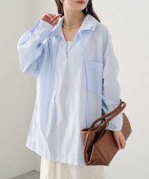 mystic | 襟付きスキッパーシャツ(シャツ/ブラウス)