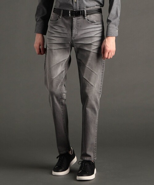 MONSIEUR NICOLE（ムッシュニコル）の「ヴィンテージストレッチ デニムパンツ（デニムパンツ・メンズ・サックスブルー/ブルー/ホワイト/ライトグレー・L/M）」の2枚目の写真