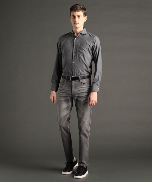 MONSIEUR NICOLE（ムッシュニコル）の「ヴィンテージストレッチ デニムパンツ（デニムパンツ・メンズ・サックスブルー/ブルー/ホワイト/ライトグレー・L/M）」の6枚目の写真