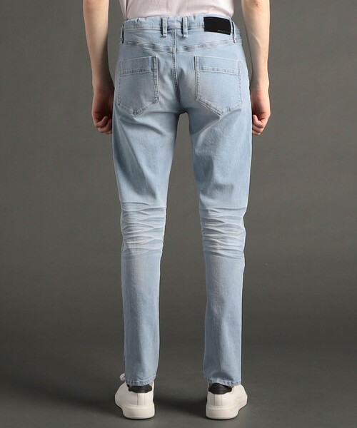 MONSIEUR NICOLE（ムッシュニコル）の「ヴィンテージストレッチ デニムパンツ（デニムパンツ・メンズ・サックスブルー/ブルー/ホワイト/ライトグレー・L/M）」の10枚目の写真